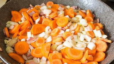 жаркое из свиного сердца с брюссельской капустой