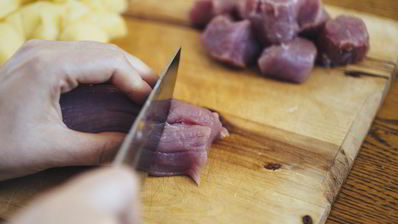 жаркое из телятины с картофелем и тыквой