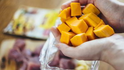 жаркое из телятины с картофелем и тыквой