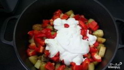 жаркое по-домашнему с курицей