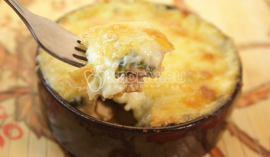 Рецепт жаркого под сыром