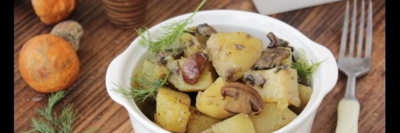 Жаркое с грибами и картошкой