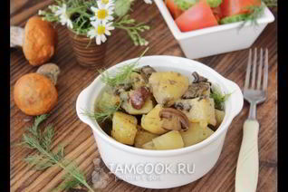 Жаркое с грибами и картошкой
