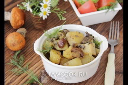 Жаркое с грибами и картошкой