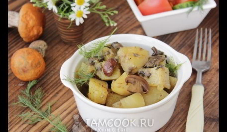 Рецепт жаркого с грибами и картошкой