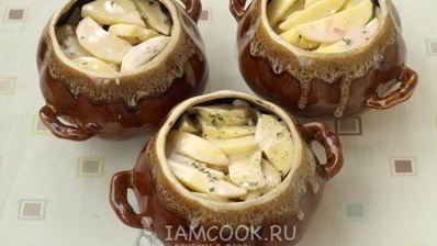 жаркое с грибами в горшочках