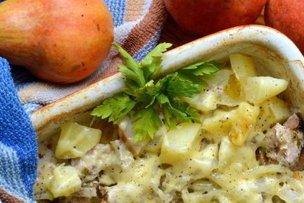 Жаркое с грушами