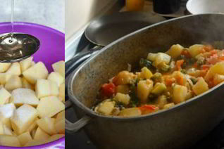 Жаркое с кабачками без обжарки