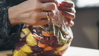 жаркое с куриными сердечками