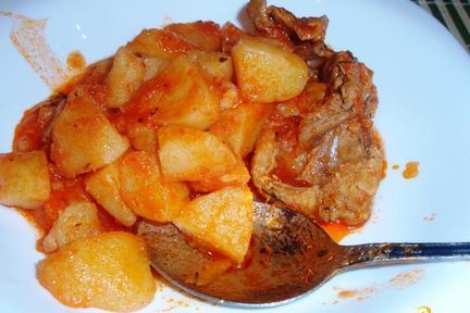 Жаркое с курицей