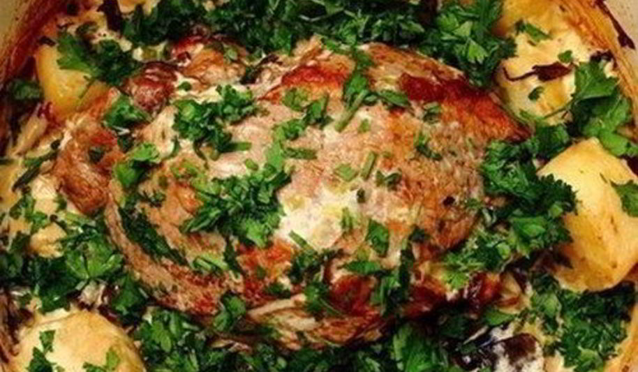 Рецепт жаркого с лесными грибами из телятины