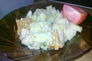 Жаркое с лисичками в мультиварке