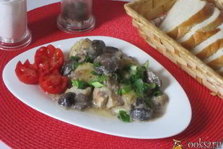 Жаркое с маслятами