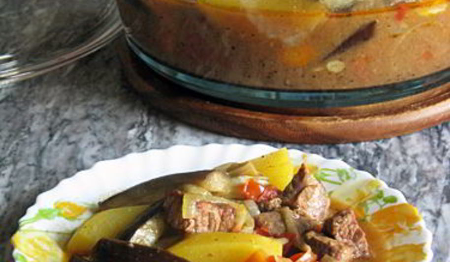 Рецепт жаркого с овощами