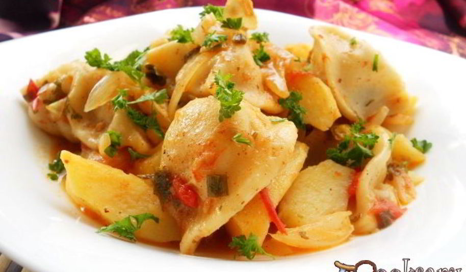 Рецепт жаркого с пельменями