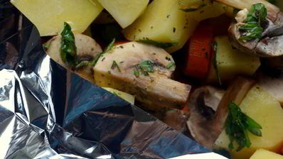 жаркое с шампиньонами