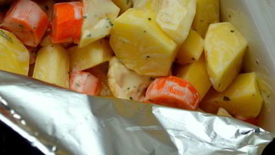 жаркое с цветной капустой в горчичном соусе