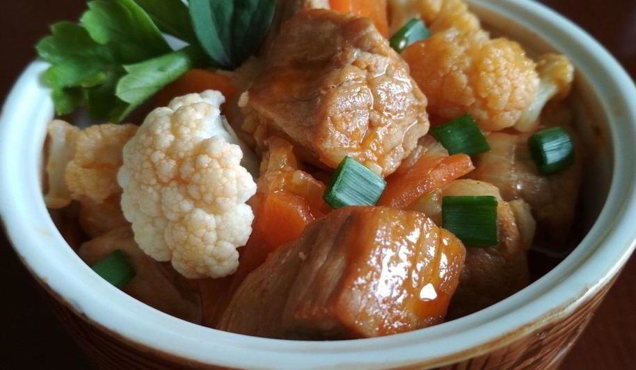 Рецепт жаркого с цветной капустой