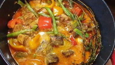 жаркое со стручковой фасолью