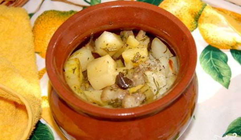 Рецепт жаркого в горшочках по-вегетариански