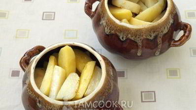 жаркое в горшочках с картошкой