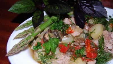 жаркое в горшочке краски лета