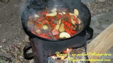 жаркое в казане