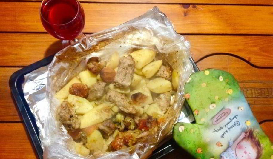 Рецепт жаркого в рукаве