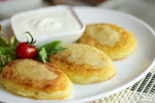 Картофельный постные зразы с капустой