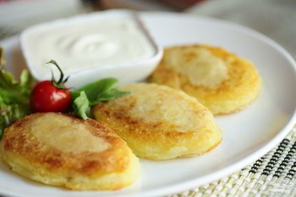 Картофельный постные зразы с капустой