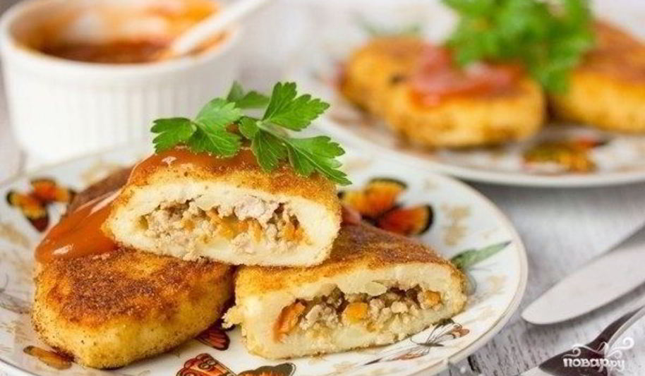 Рецепт картофельных зраз с фаршем