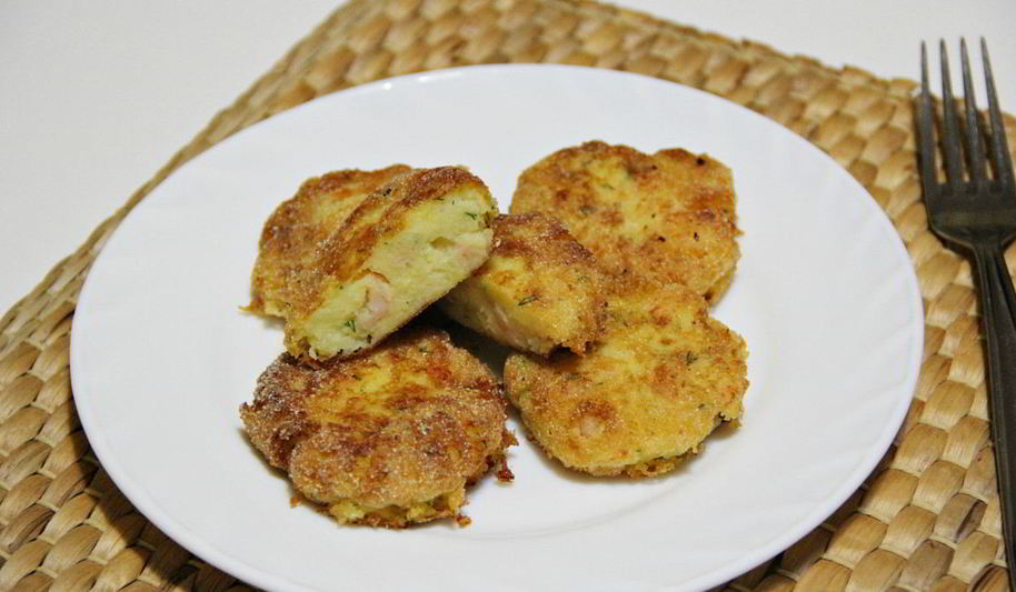 Рецепт картофельных зраз с креветками