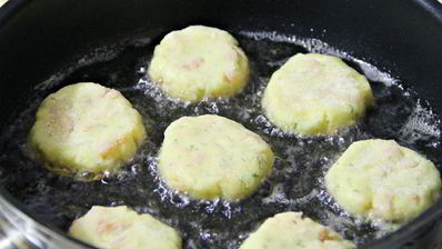 картофельные зразы с креветками