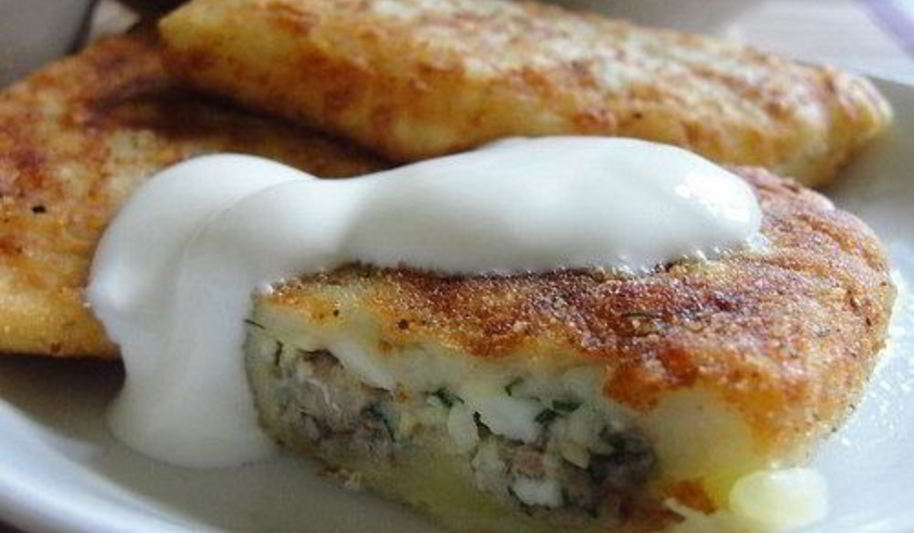 Рецепт картофельных зраз с начинкой из сардин