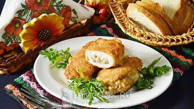 куриные зразы с грибами