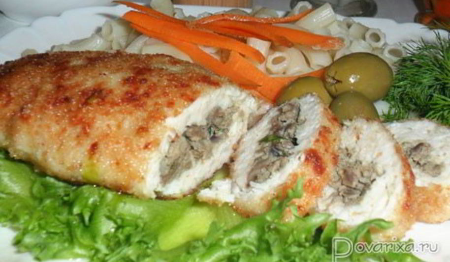 Рецепт куриных зраз с начинкой из потрошков