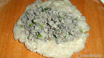 куриные зразы с начинкой из потрошков