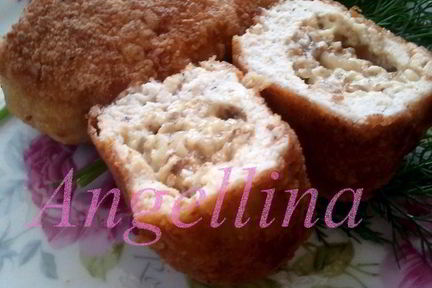 Куриные зразы с сыром и грецкими орехами