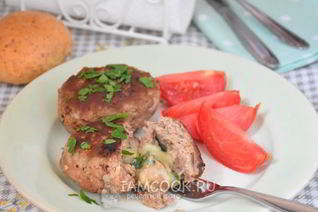 Мясные зразы с сыром