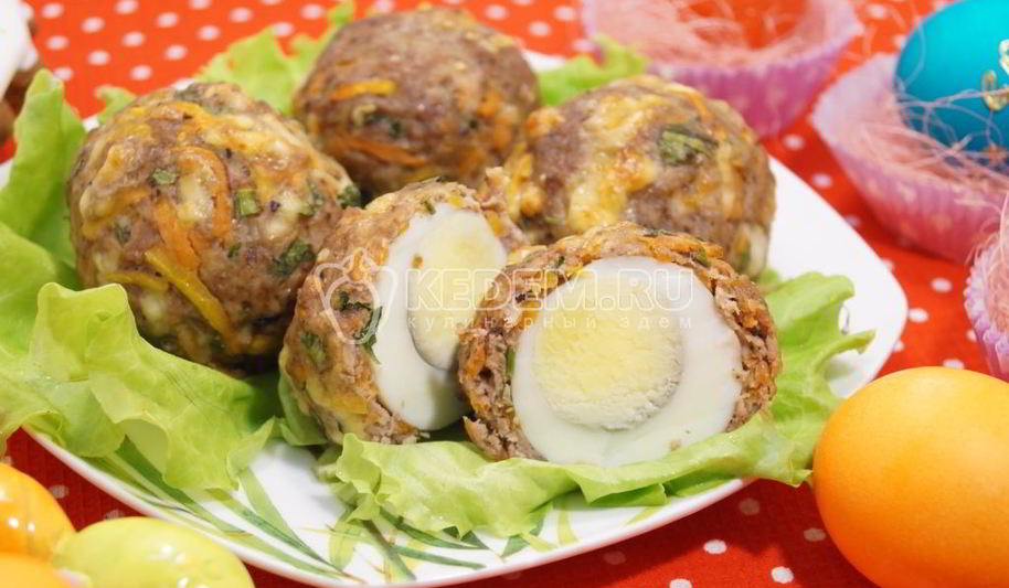 Рецепт мясных зраз с яйцом