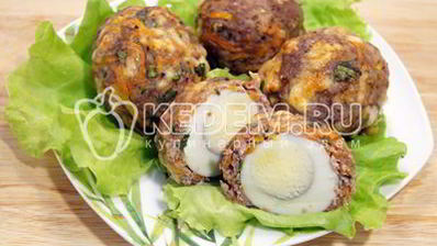 мясные зразы с яйцом