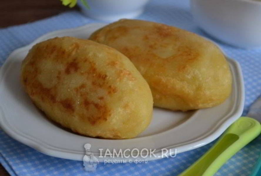 Постные картофельные зразы с капустой