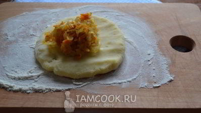 постные картофельные зразы с капустой