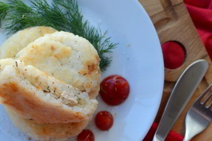 Рисовые зразы с мясной начинкой