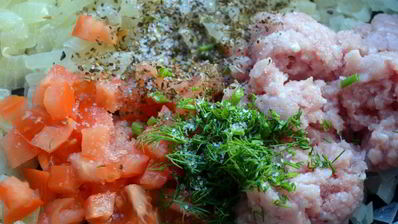 рисовые зразы с мясной начинкой