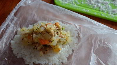 рисовые зразы с мясной начинкой