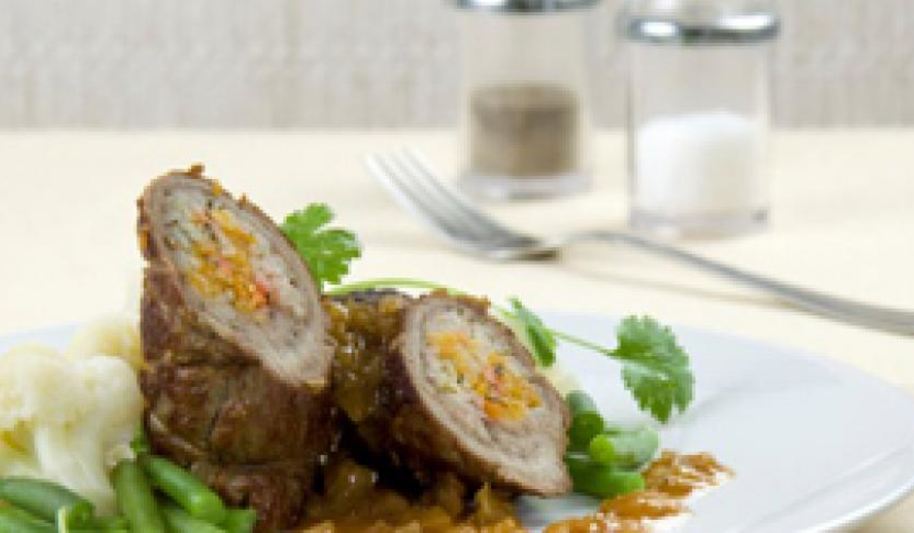 Рецепт зраз из говядины с курагой