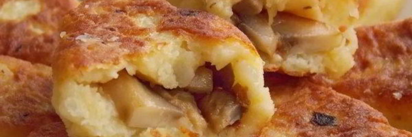 Зразы из картофеля с грибной начинкой