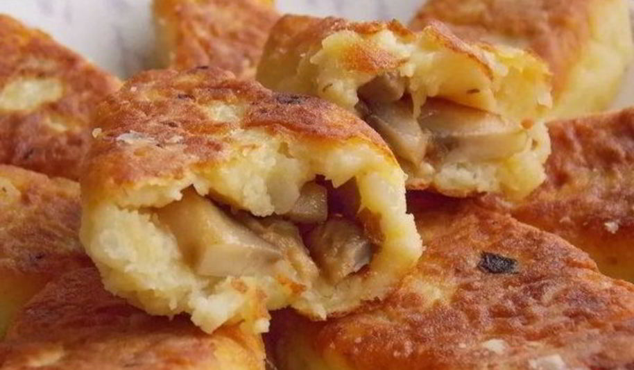Рецепт зраз из картофеля с грибной начинкой