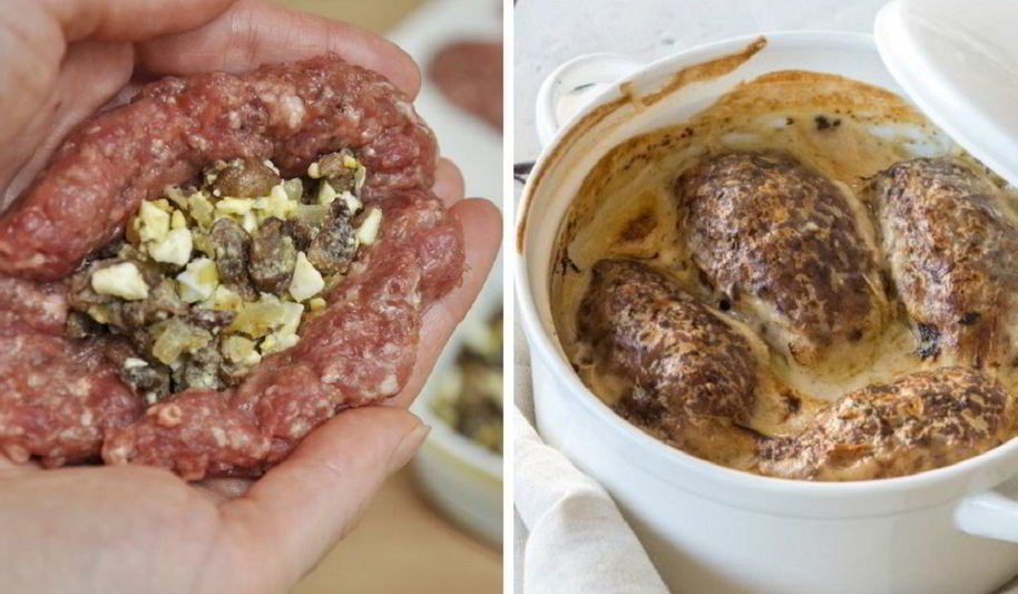 Рецепт зраз из мяса с грибами